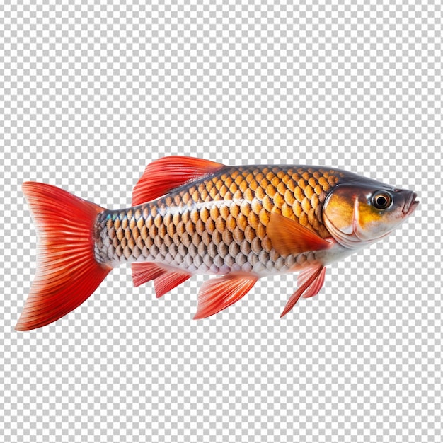 Arowana fish isolated on transparent background