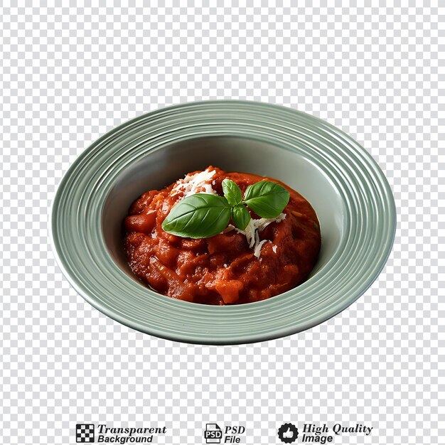 PSD arrabbiata sauce isolated on transparent background