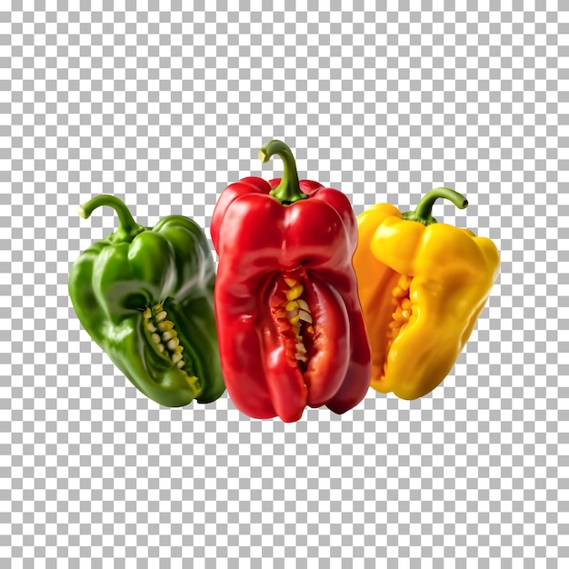 Arrange the colorful peppers and tomatoes on