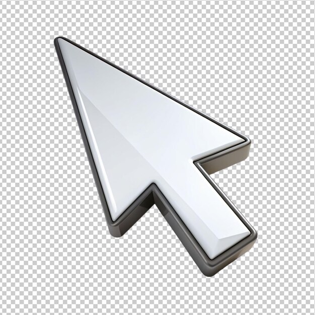 PSD arrow cursor on transparent background