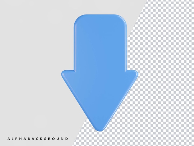 Arrow icon 3d render