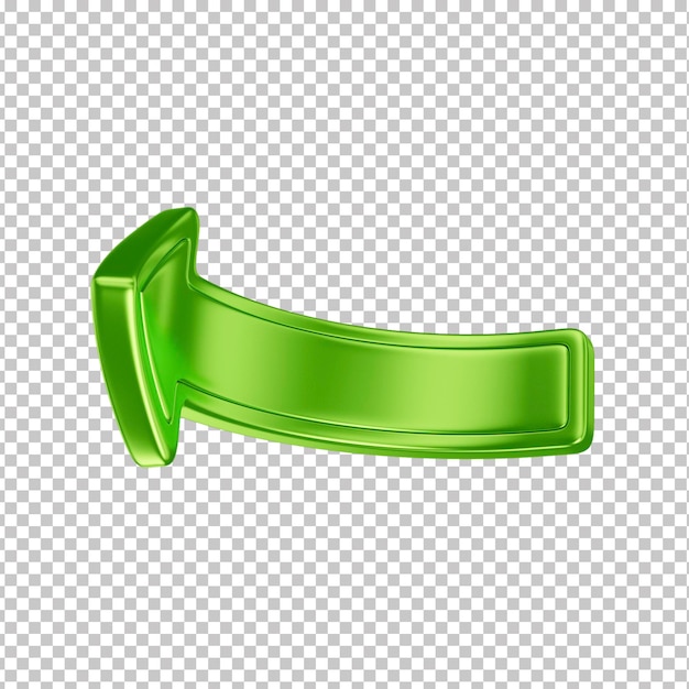 Arrows looping in circle Green refresh icon isolated on transparent background