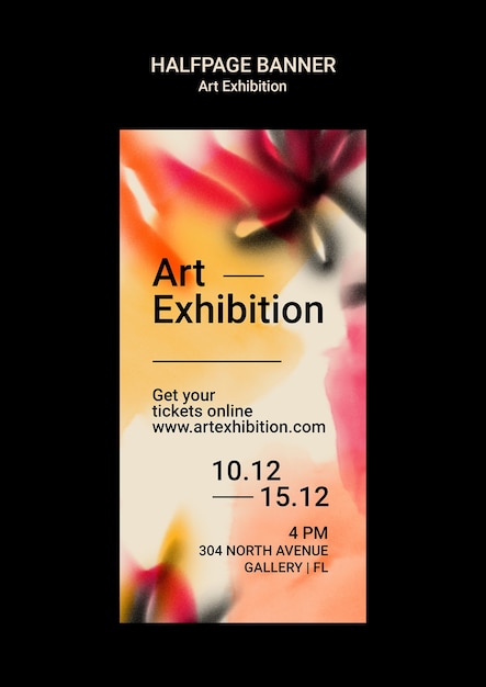 Art exhibition gallery template