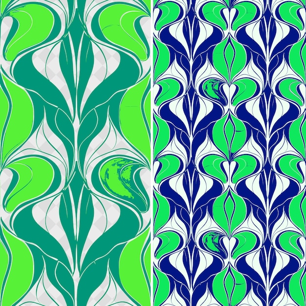 Art Nouveau Patterns With Flowing Lines and Outlined in Orga Creative Abstract Geometric Vector