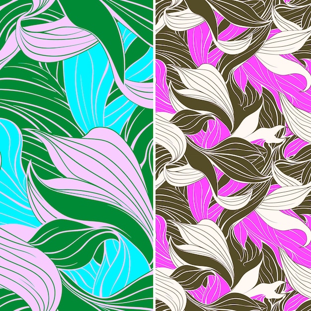 Art Nouveau Patterns With Flowing Lines and Outlined in Orga Creative Abstract Geometric Vector