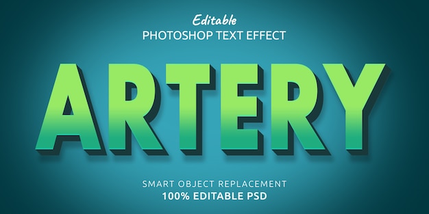 Artery Editable Text Style Effect