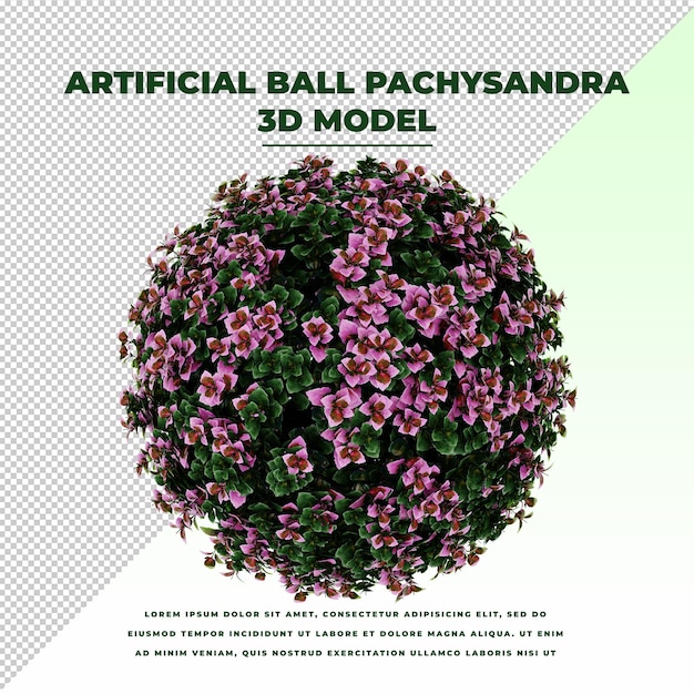 Artificial ball Pachysandra