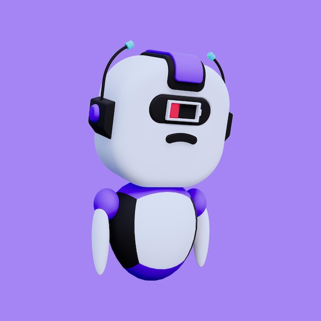 Artificial Intelligence Robot Automatic 3D Icon