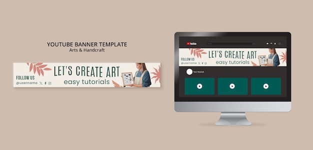 PSD arts and handcraft template design