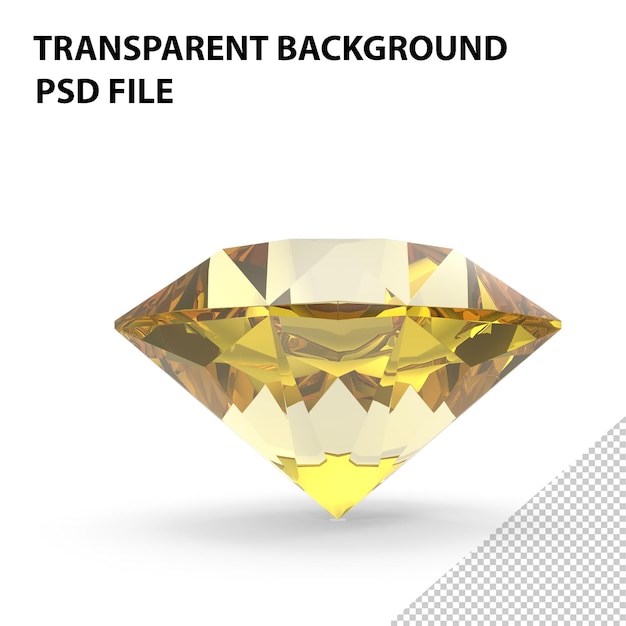 Ascher Cut Yellow Sapphire PNG