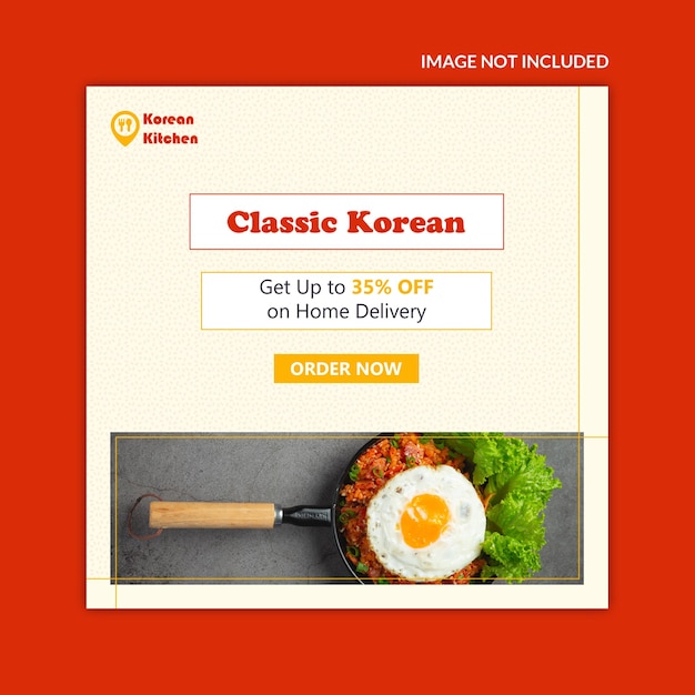 Asian Food - Social Media Post Template 15