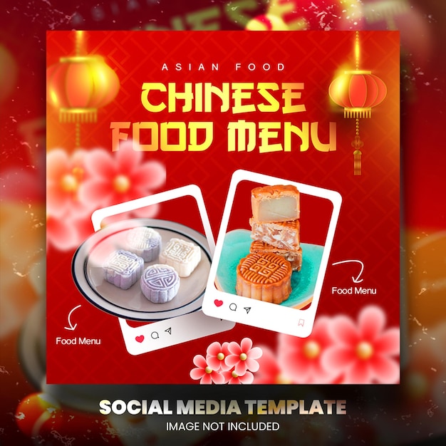 Asian Taste food social media template