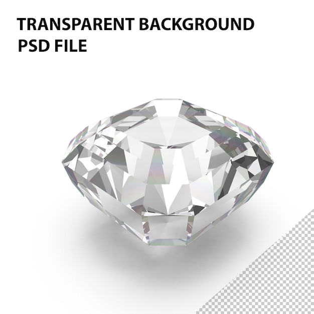 Asscher Cut Diamond PNG