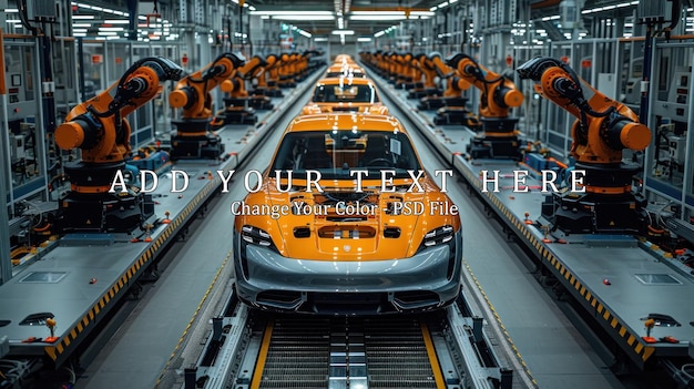 PSD assembly line of modern automobiles