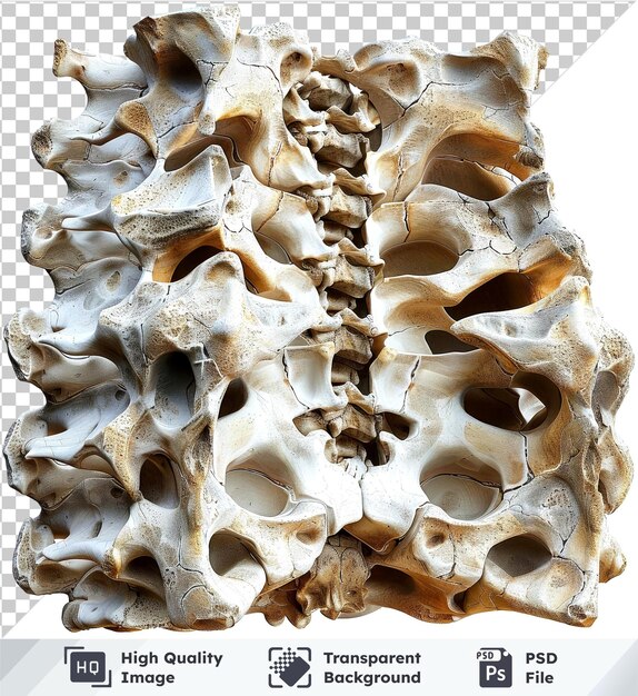 PSD assorted human bone crosssections isolated on transparent background no image for caption