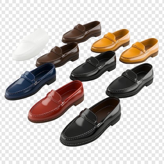 Assortment of Colorful Leather Loafers