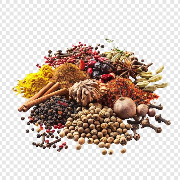 PSD assortment of spices and herbs