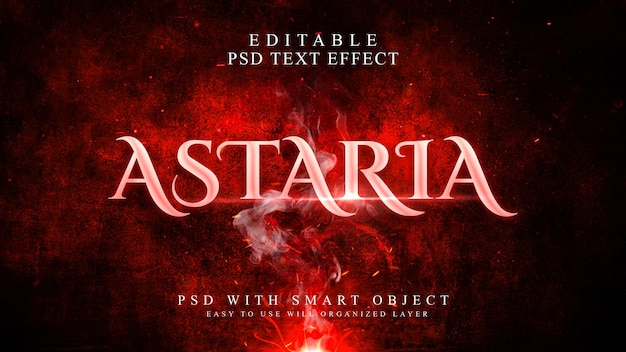 astaria title text effect