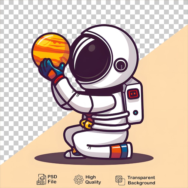 PSD astronaut and planet fantasy design