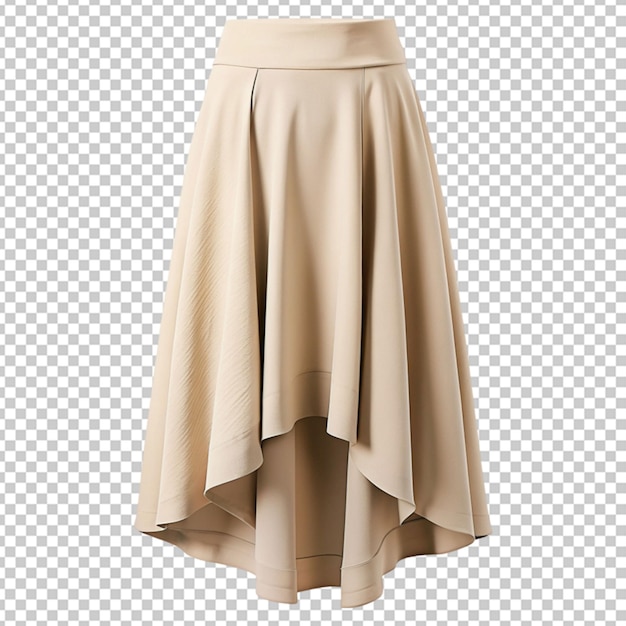 PSD asymmetric skirt on transparent background