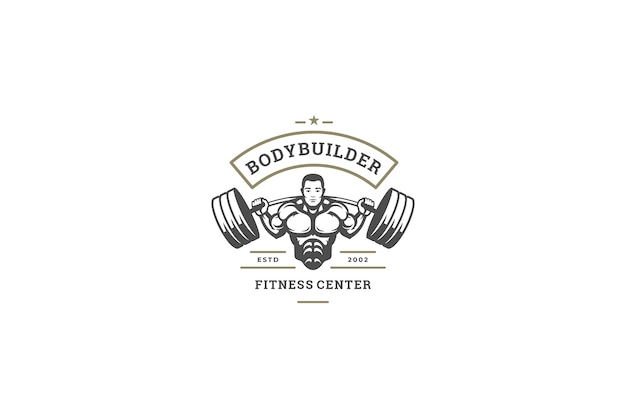 PSD athletic club logo design template