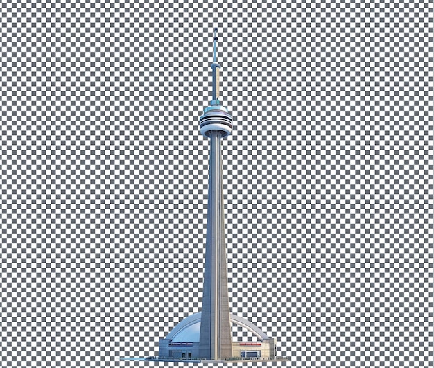 PSD attractive cn tower isolated on transparent background