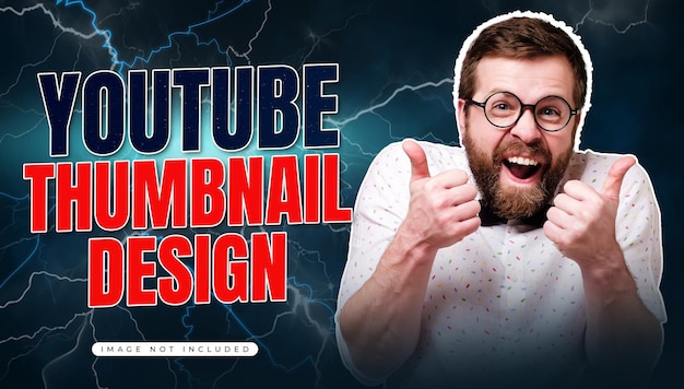 PSD attractive youtube thumjbnail design youtube thumbnail