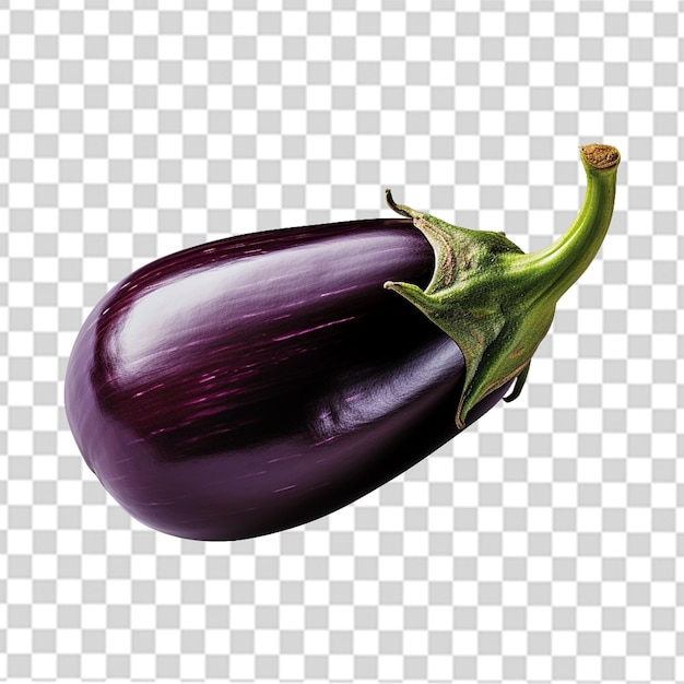 aubergine vegitable with transparent background ON WHITE BACKGROUND