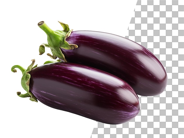 Aubergine vegitable with transparent background