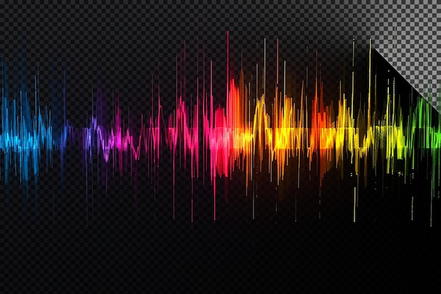 Audio Spectrum Effect on transparent background