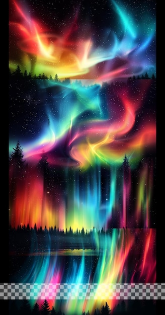 Aurora borealis northern lights