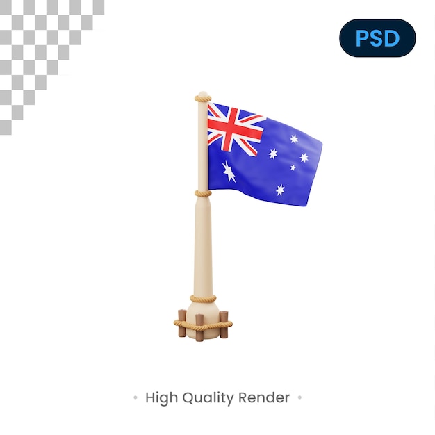 Australia Flag 3D Icon