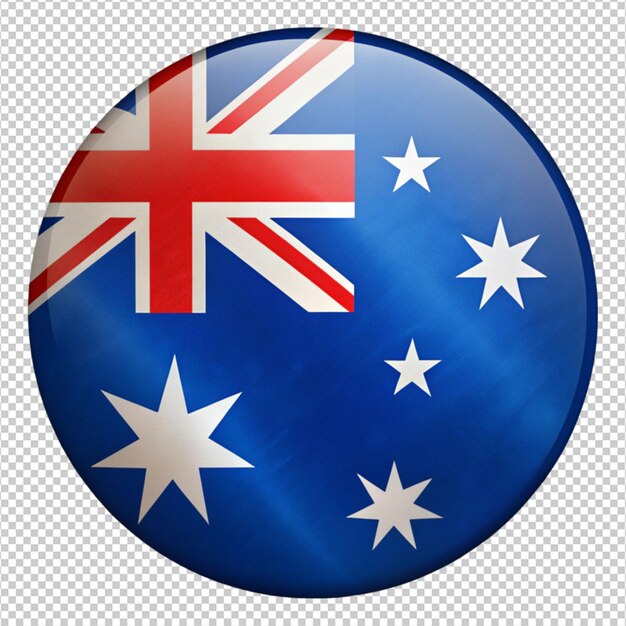 PSD an australia flag on white background