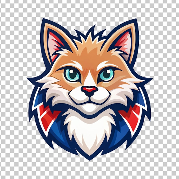 PSD australian mist mascot logo transparent background