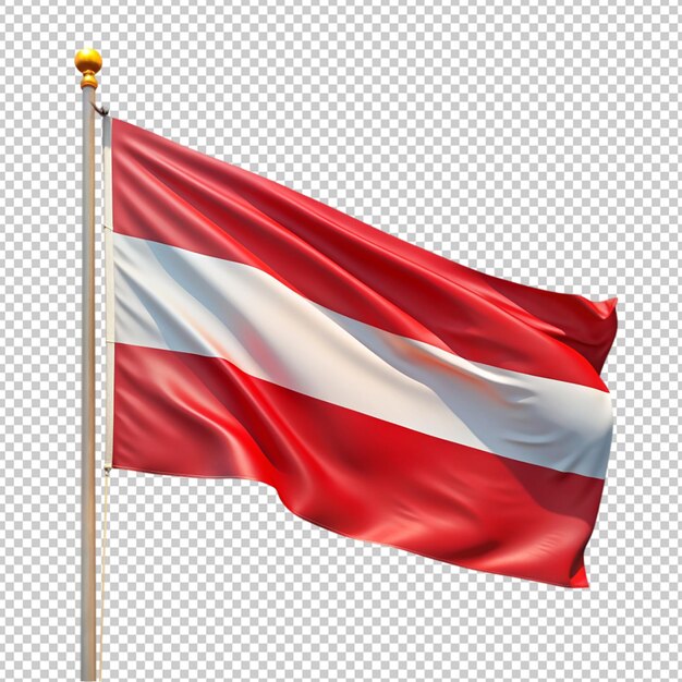 PSD austria flag on transparent background