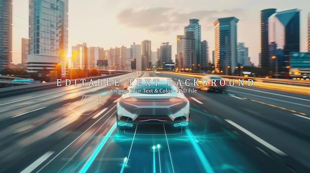 PSD autonomous driving in a futuristic city