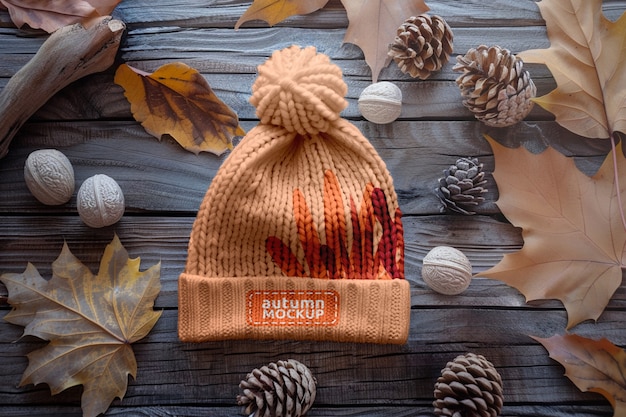 PSD autumn clothing mockup