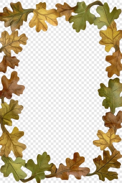 autumn leaves on a transparent background