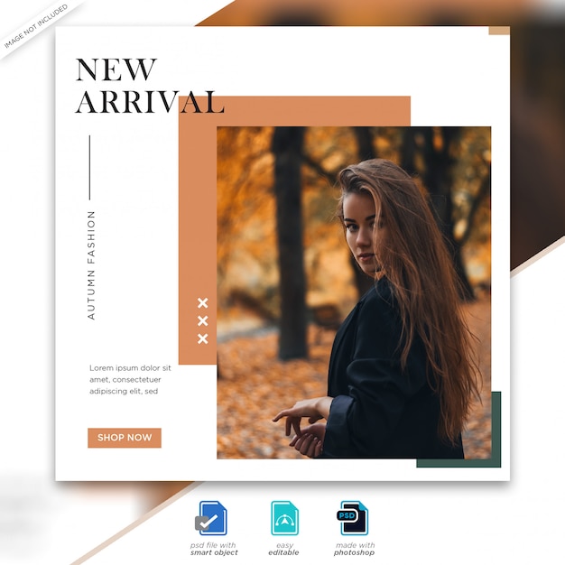 Autumn sale instagram post template premium psd Premium Psd