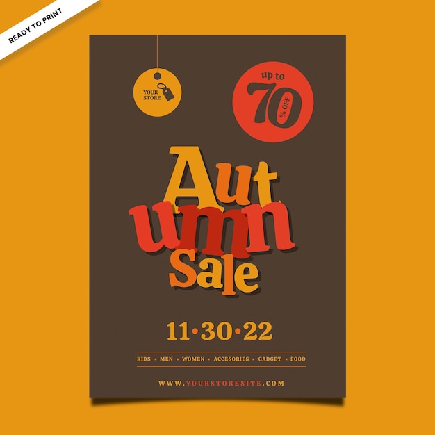 Autumn Sale Promotion Flyer Template