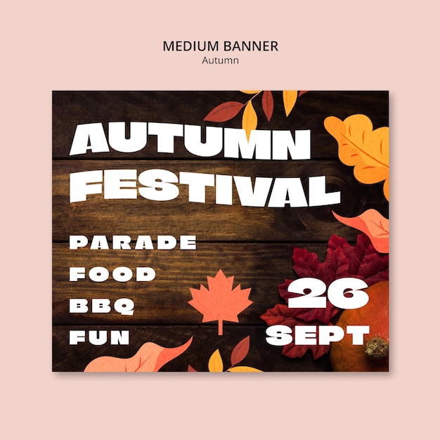 PSD autumn season template