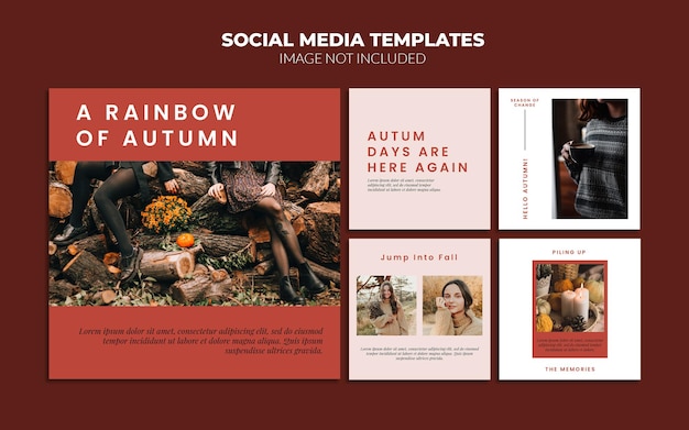 Autumn Social Media Instagram Post Templates