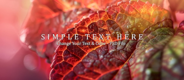 PSD autumnal leaf texture