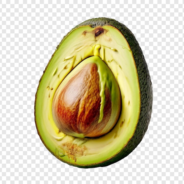 PSD avocado isolated on transparent background