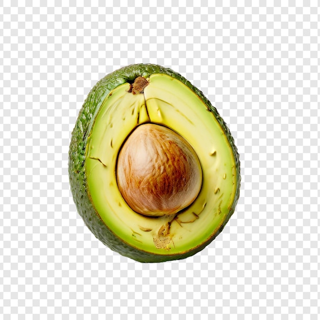 PSD avocado isolated on transparent background