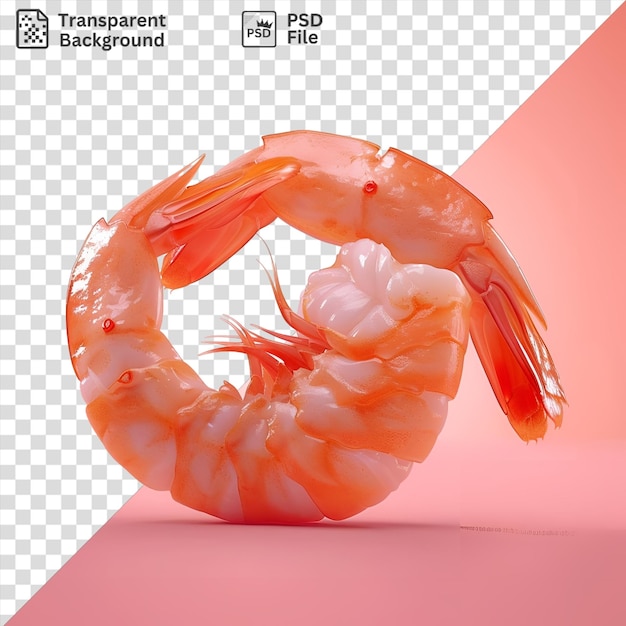 awesome juicy grilled shrimp on a pink table against a pink wall