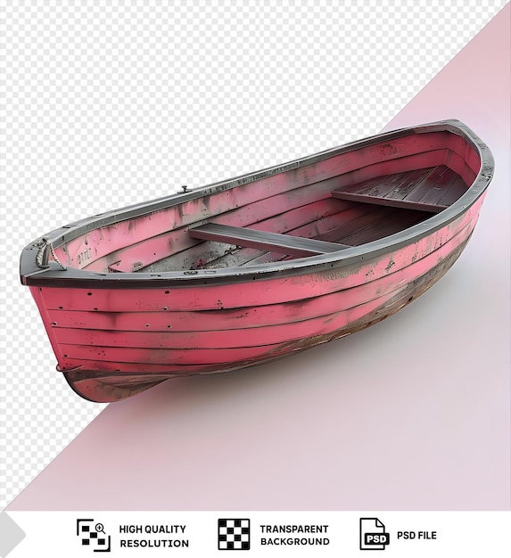 PSD awesome rc rowboat on a pink background