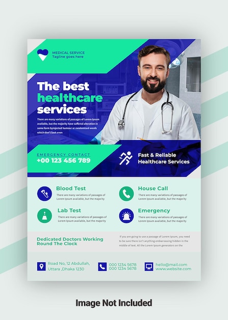 Awesome Unique Medical Flyer Design