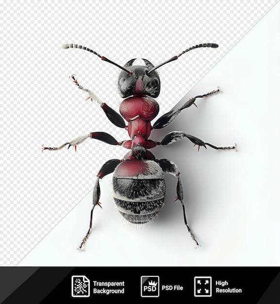 awesome velvet ant on a isolated background