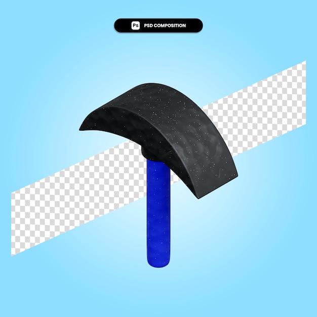 Axe 3d render illustration isolated